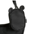 Japan San-X Store Ear Pouch with Shoulder Bag - Rilakkuma : Black - 3