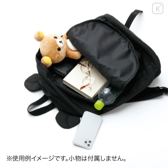 Japan San-X Store Ear Backpack - Rilakkuma : Black - 3