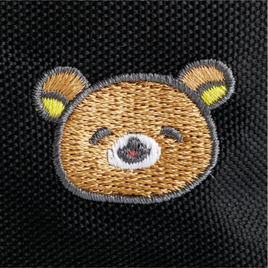 Japan San-X Store Ear Backpack - Rilakkuma : Black - 4