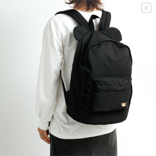 Japan San-X Store Ear Backpack - Rilakkuma : Black - 5