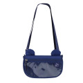 Japan San-X Store Flap Mini Shoulder Pouch - Rilakkuma : Navy - 1