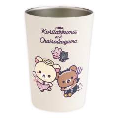 Japan San-X Store Stainless Steel Tumbler - Chairoikoguma & Korilakkuma