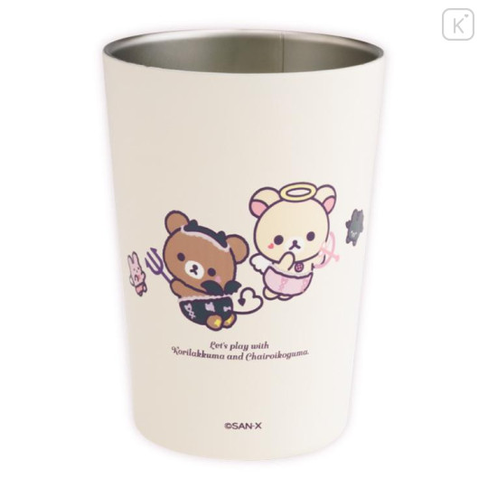 Japan San-X Store Stainless Steel Tumbler - Chairoikoguma & Korilakkuma - 2