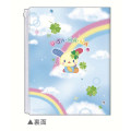 Japan Sanrio A4 Zipper 6 Pockets Clear File - Usahana : Happy Clover Days - 2