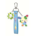 Japan Sanrio Glitter Tag Keychain - Usahana : Happy Clover Days - 1