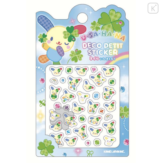 Japan Sanrio Deco Petit Sticker - Usahana : Happy Clover Days - 1