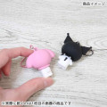 Japan Sanrio PVC Mascot Keychain - Kuromi : Gingham - 2