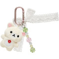 Japan San-X Dangling Tail Mascot Bag Charm - Korilakkuma : Chairoikoguma's Kumakyun Days Clover Carabiner - 1