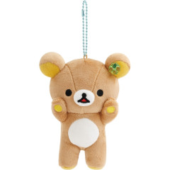 Japan San-X Hanging Plush Toy - Rilakkuma : Chairoikoguma's Kumakyun Days Clover