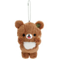 Japan San-X Hanging Plush Toy - Chairoikoguma (Kogumachan) : Chairoikoguma's Kumakyun Days Clover - 1
