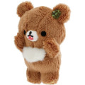 Japan San-x Hanging Plush Toy - Chairoikoguma : Chairoikoguma's Kumakyun Days Clover - 3