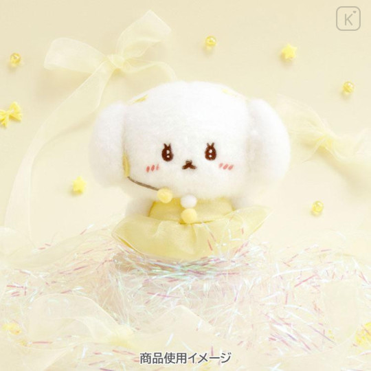 Japan San-X Hanging Plush Toy - Ishiyowa-chan : Love My Favorite Idol Yellow - 4