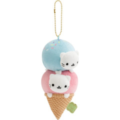 Japan San-X Hanging Plush Toy - Nyan Nyan Nyanko : Universe San-X Town Ice Cream