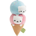 Japan San-X Hanging Plush Toy - Nyan Nyan Nyanko : Universe San-X Town Ice Cream - 2