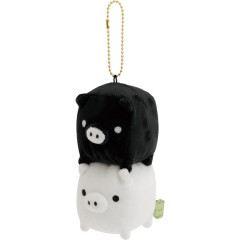 Japan San-X Hanging Plush Toy - Universe San-X Town Monochrome Boo