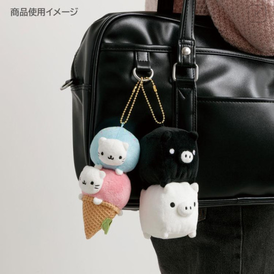 Japan San-X Hanging Plush Toy - Universe San-X Town Monokuro Boo - 4