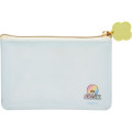 Japan San-X Flat Mini Pouch - Universe San-X Town Characters Light Blue - 2