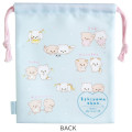 Japan San-X Drawstring Bag - Ishiyowa-chan : Love My Favorite Idol Light Blue - 2