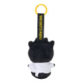 Japan Sanrio Original Plush Mascot with Carabiner Bag Charm - Badtz-maru : Hangyodon & Bad Badtz-Maru Funny Face - 2