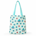Japan Sanrio Original Tote Bag - Hangyodon : Hangyodon & Bad Badtz-Maru Funny Face - 1