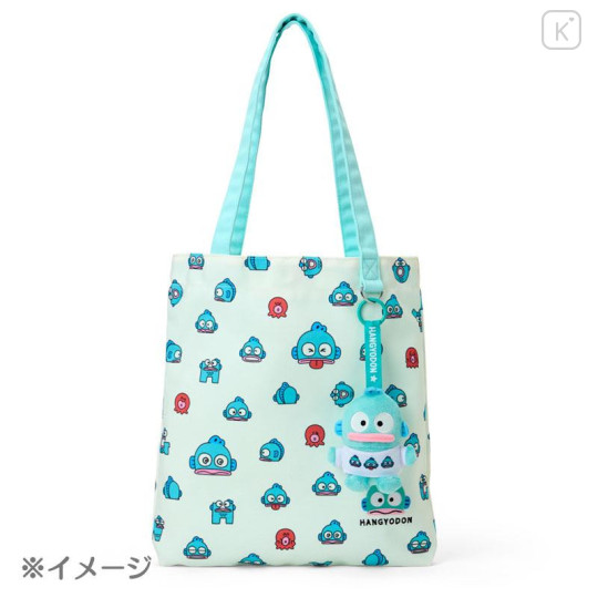 Japan Sanrio Original Tote Bag - Hangyodon : Hangyodon & Bad Badtz-Maru Funny Face - 6