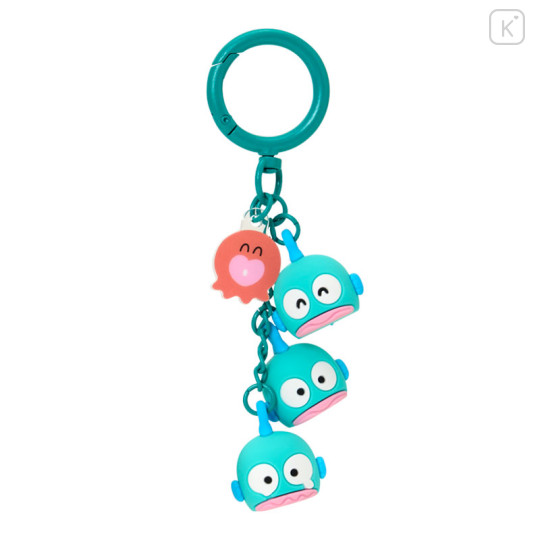 Japan Sanrio Original Keychain - Hangyodon : Hangyodon & Bad Badtz-Maru Funny Face - 1