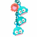 Japan Sanrio Original Keychain - Hangyodon : Hangyodon & Bad Badtz-Maru Funny Face - 2