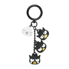 Japan Sanrio Original Keychain - Badtz-maru : Hangyodon & Bad Badtz-Maru Funny Face