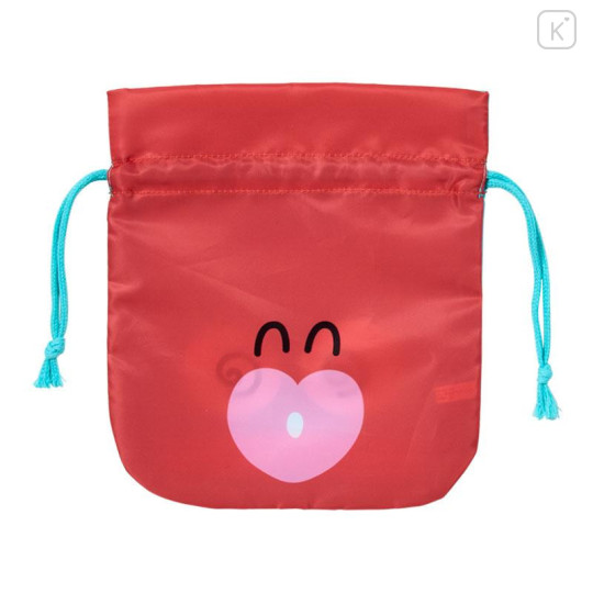 Japan Sanrio Original Pouch & Drawstring Bag - Hangyodon : Hangyodon & Bad Badtz-Maru Funny Face - 5