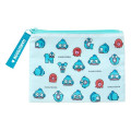 Japan Sanrio Original Pouch & Drawstring Bag - Hangyodon : Hangyodon & Bad Badtz-Maru Funny Face - 6