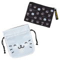Japan Sanrio Original Pouch & Drawstring Bag - Badtz-maru : Hangyodon & Bad Badtz-Maru Funny Face - 2