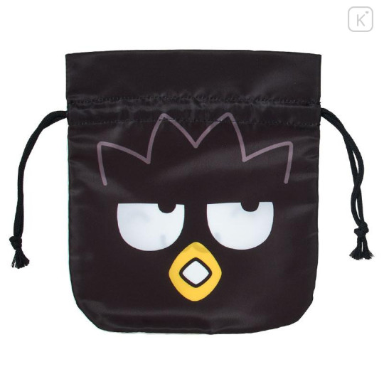 Japan Sanrio Original Pouch & Drawstring Bag - Badtz-maru : Hangyodon & Bad Badtz-Maru Funny Face - 4