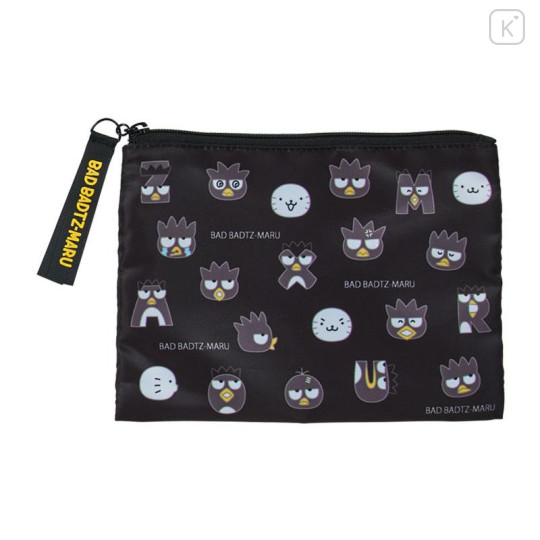 Japan Sanrio Original Pouch & Drawstring Bag - Badtz-maru : Hangyodon & Bad Badtz-Maru Funny Face - 6