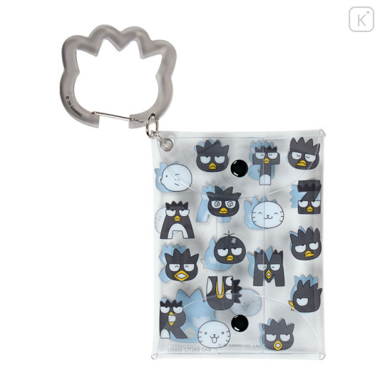 Japan Sanrio Original Clear Multi Case With Carabiner - Badtz-maru : Hangyodon & Bad Badtz-Maru Funny Face - 2