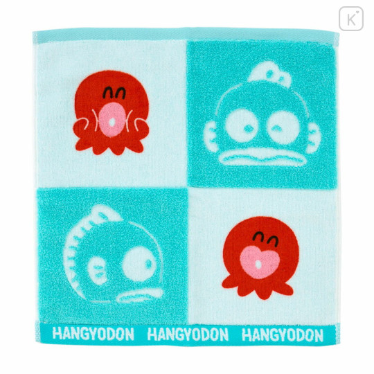 Japan Sanrio Original Hand Towel - Hangyodon : Hangyodon & Bad Badtz-Maru Funny Face - 1
