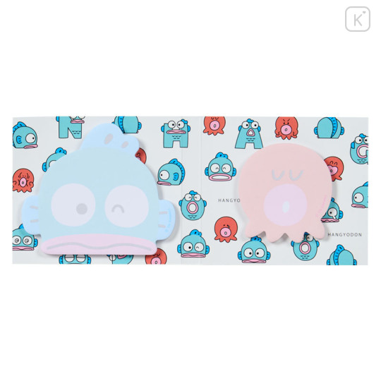 Japan Sanrio Original Die-cut Sticky Notes - Hangyodon : Hangyodon & Bad Badtz-Maru Funny Face - 3