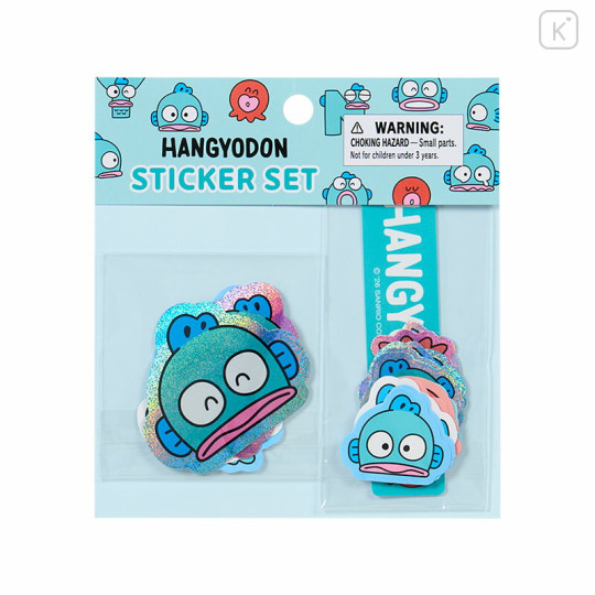 Japan Sanrio Original Sticker Set - Hangyodon : Hangyodon & Bad Badtz-Maru Funny Face - 1