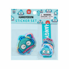 Japan Sanrio Original Sticker Set - Hangyodon : Hangyodon & Bad Badtz-Maru Funny Face