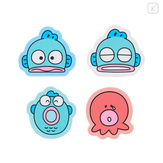 Japan Sanrio Original Sticker Set - Hangyodon : Hangyodon & Bad Badtz-Maru Funny Face - 6
