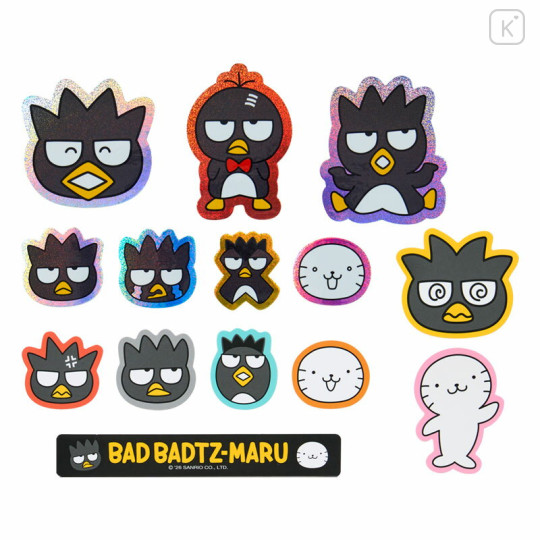 Japan Sanrio Original Sticker Set - Badtz-maru : Hangyodon & Bad Badtz-Maru Funny Face - 2