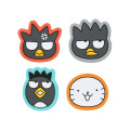 Japan Sanrio Original Sticker Set - Badtz-maru : Hangyodon & Bad Badtz-Maru Funny Face - 6