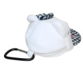 Japan Sanrio Mini Pouch with Carabiner - Hello Kitty : Cap Style Houndstooth - 2