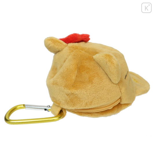 Japan Sanrio Mini Pouch with Carabiner - Hello Kitty : Cap Style Tan Sunglasses - 2