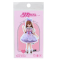 Japan Licca Die-cut Vinyl Sticker - Puple Pink Lace Dress Puple Ribbon Outfit - 1