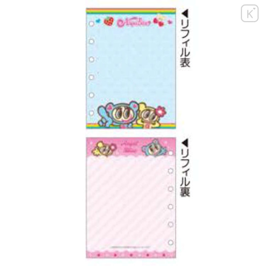 Japan Angel Blue 6 Hole Sticker Binder Refill - Smile - 2