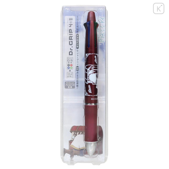Japan Frieren Beyond Journey's End Dr. Grip 4+1 Multi Pen & Mechanical Pencil - Frieren & Treasure Box Metallic Red - 1