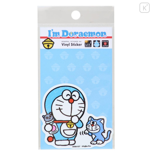 Japan Doraemon Vinyl Sticker - Doraemon Hang Out With Friend - 1