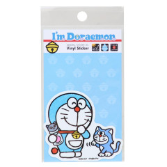 Japan Doraemon Vinyl Sticker - Doraemon Hang Out With Friend