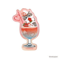 Japan Mofusand Acrylic Sticker - Cat Colorful Soda Strawberry