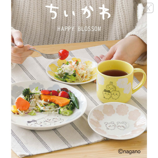 Japan Chiikawa Porcelain Mug - Chiikawa & Hachiware & Usagi : Happy Blossom - 2
